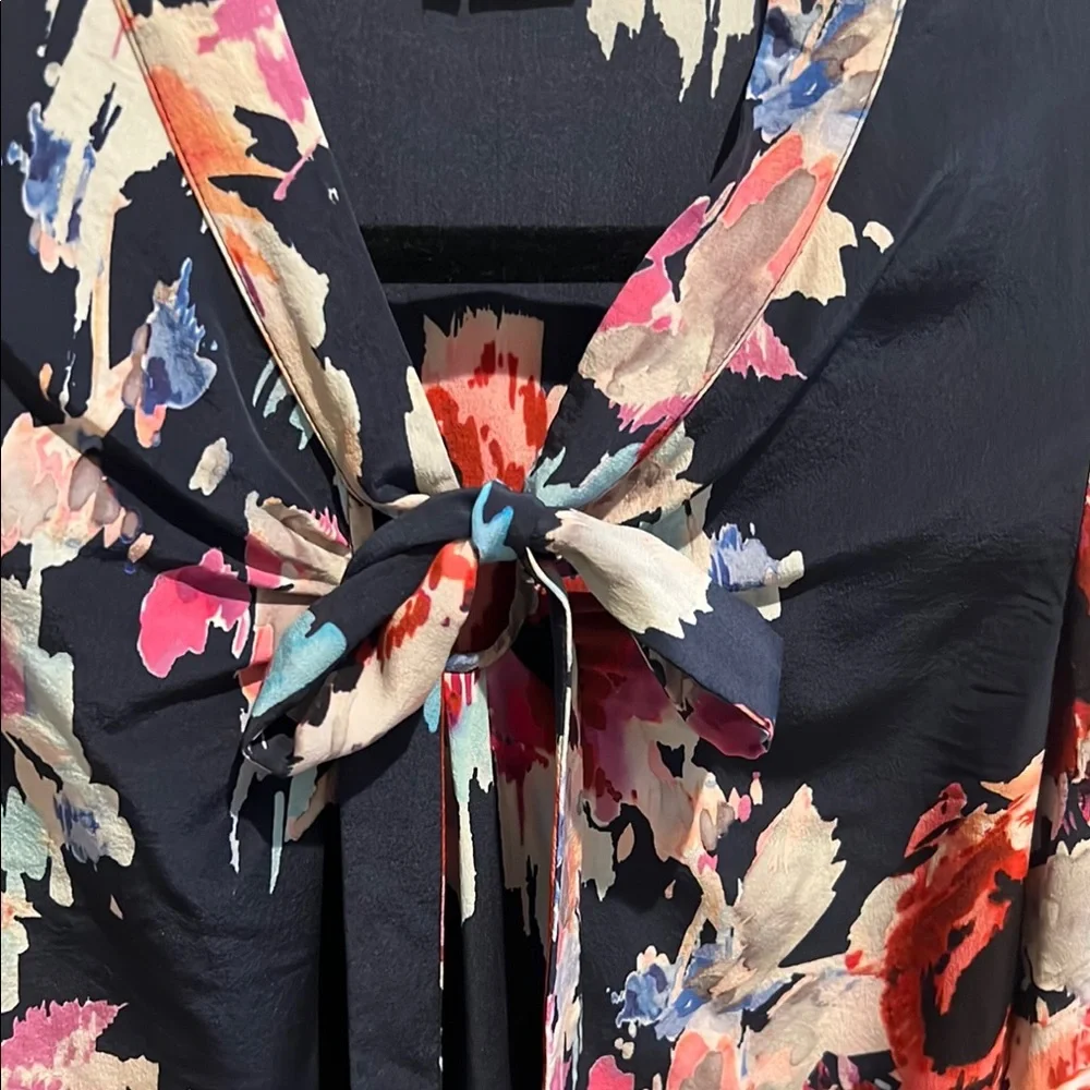 Kate Soade Floral blouse with necktie - Picture 8 of 9